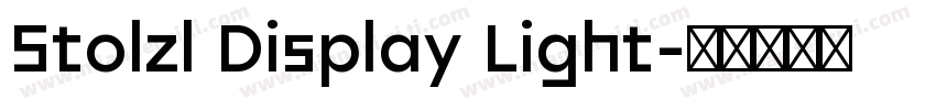 Stolzl Display Light字体转换
